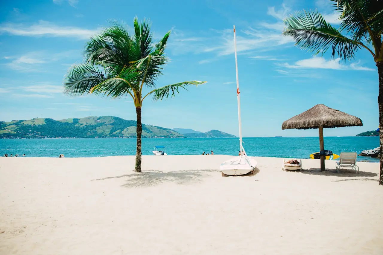 Coastal beach near treatment campus