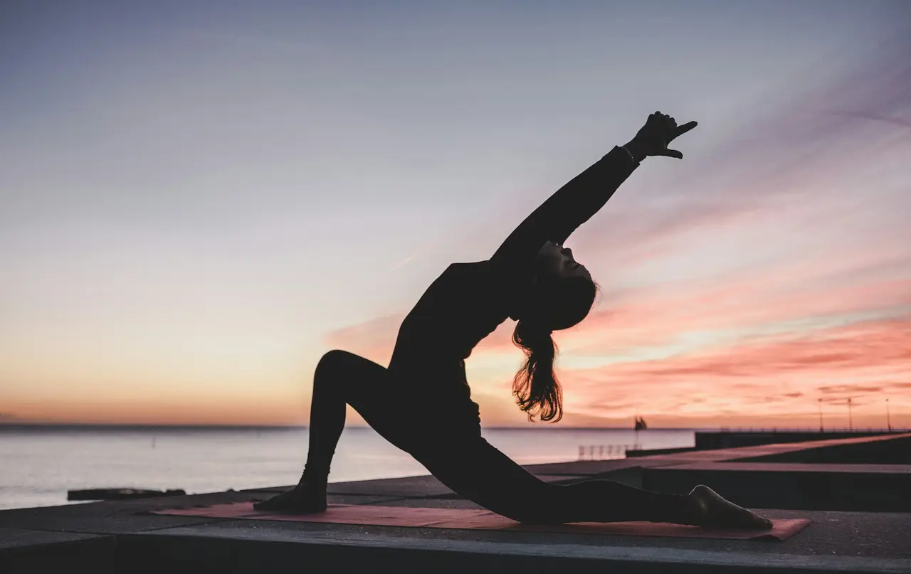 Patient enjoying yoga and mindfulness during recovery